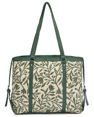 PRIMROSE Women's Tote (Forest Green and Cream)