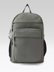 PRIMROSE Backpack with Multiple Pockets, Olive Green, Water-Resistant Material, Side Mesh Pockets