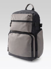 PRIMROSE Multi-Pocket Backpack, Grey and Black Two-Tone, Multiple Compartments, Padded Straps, Travel and Daily Use