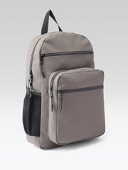 PRIMROSE Multi-Pocket Backpack, Grey, Water-Resistant Material, Side Mesh Pockets, Multiple Compartments