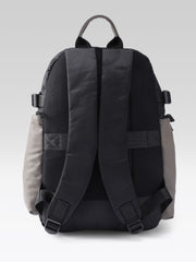 PRIMROSE Multi-Pocket Backpack, Grey and Black Two-Tone, Multiple Compartments, Padded Straps, Travel and Daily Use