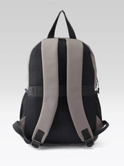 PRIMROSE Multi-Pocket Backpack, Grey, Water-Resistant Material, Side Mesh Pockets, Multiple Compartments
