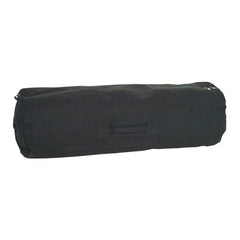 Zipper Duffel Bag 22 OZ Cotton Canvas,Black