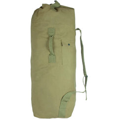 Zipper Duffel Bag22 OZ Cotton Canvas, Olive Drab