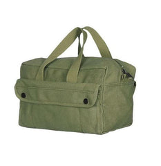 Mechanic's Tool Bag22 OZ with Brass Zipper, Olive Drab