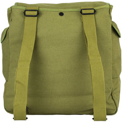 Cotton Canvas Jambo Musette Bag 22 OZ Backpack, Olive Drab