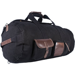 Weekender Duffel Bag22 OZ Cotton Canvas, Black