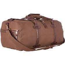 Weekender Duffel Bag22 OZ Cotton Canvas, Olive Brown