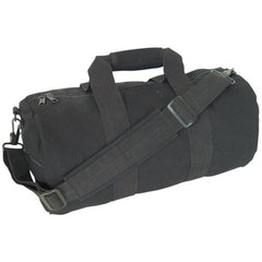 Heavy Duty Cotton Canvas Roll Bag 22 OZ, Black, 14" x 30"