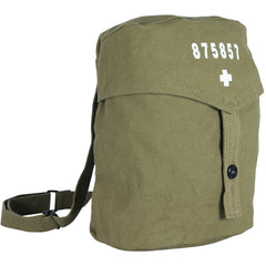 Heavy Duty Cotton Canvas 22 OZ, Swiss Gas Mask Bag, Olive Drab