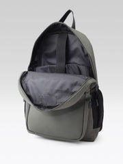 PRIMROSE Backpack with Multiple Pockets, Olive Green, Water-Resistant Material, Side Mesh Pockets