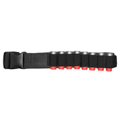 Heavy-Duty Nylon Tactical Shotgun Shell Bandolier, Black