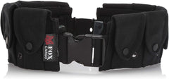 Heavy Duty Cotton Canvas 10-Pocket Cartridge Belt 22 OZ, Black