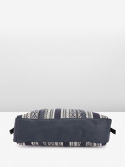PRIMROSE Printed Tote Bag for Women Black and White Aztec Pattern