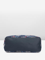 PRIMROSE Floral Printed Handbag for Women Blue and Red with Detachable Strap