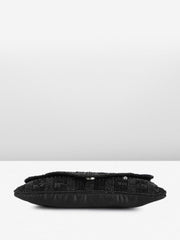 PRIMROSE Black Beaded Evening Clutch Bag for Women