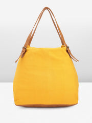 PRIMROSE Women's Hobo Handbag, Yellow and Black Ikat Print, Embellished