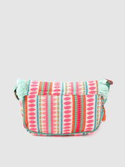 PRIMROSE Boho Style Fringe Crossbody Bag with Tassels Multicolour Stripe Pattern