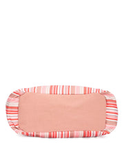 PRIMROSE Striped Oversized Structured Tote Bag,Multi-Colour