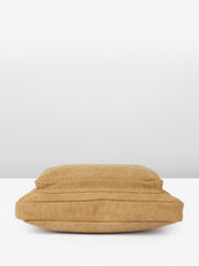 PRIMROSE Canvas Messenger Bag with Polyurethane Trim, Khaki Brown, Laptop Compatible