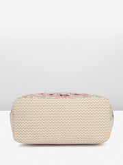 PRIMROSE Floral Print Canvas Tote Bag with Multicolour