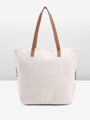 PRIMROSE Handcrafted Crochet Tote Bag with Tassel Detail Multicolour