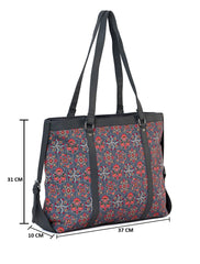 PRIMROSE Printed Tote Bag for Women, Multicolour Floral Pattern, with Shoulder Straps