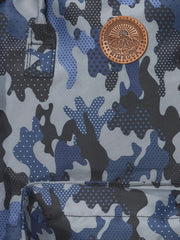 RIMROCK Camouflage Backpack, Blue Digital Pattern, Casual Daypack with Front Pocket