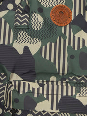 RIMROCK Geometric Camouflage Backpack, Military Pattern Design, Multiple Compartments