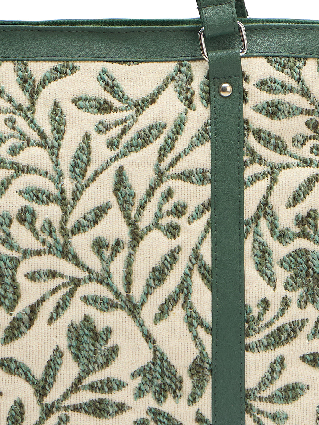 PRIMROSE Women's Tote (Forest Green and Cream)