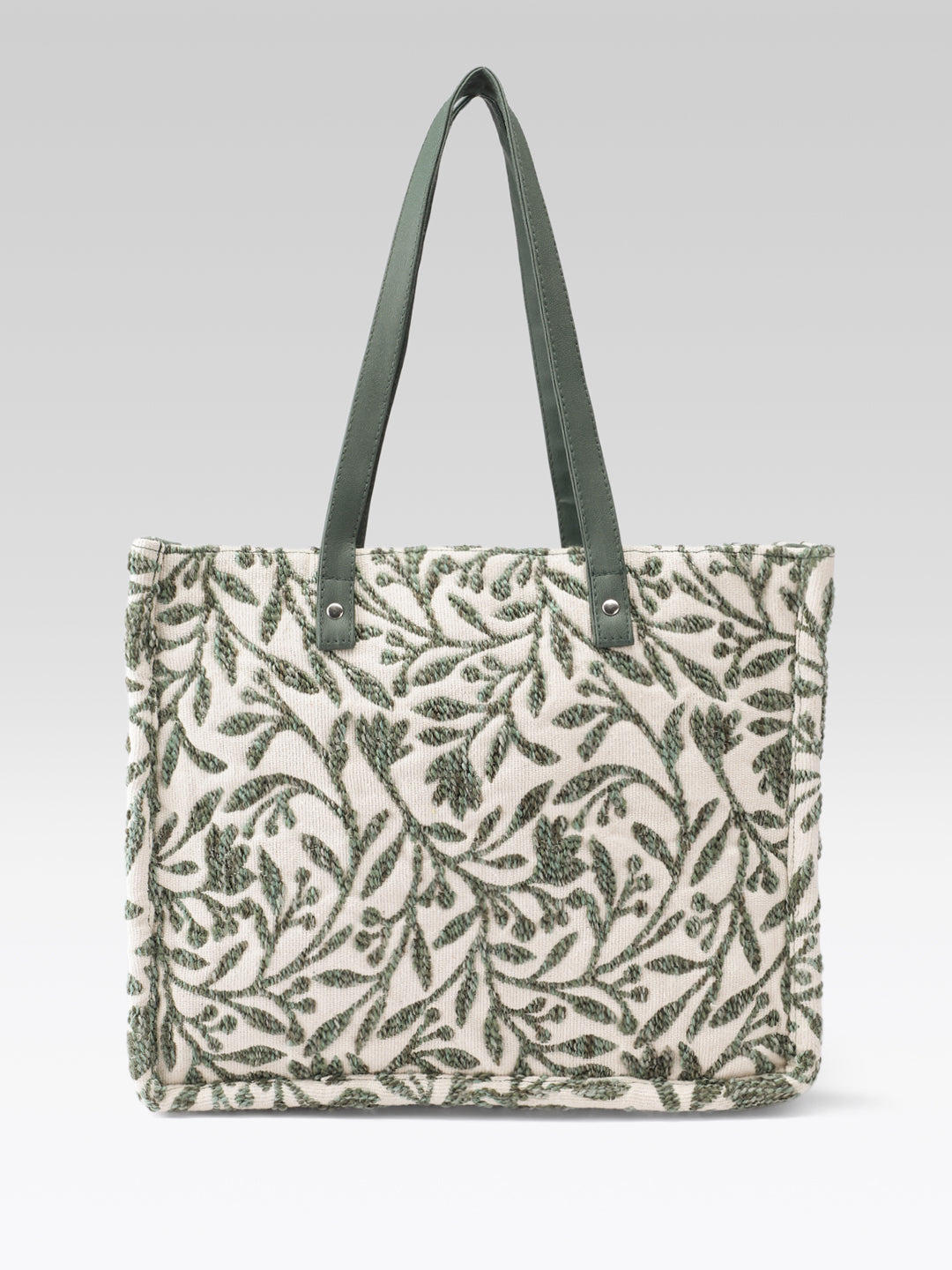 PRIMROSE Tapestry Tote Bag, Green Floral