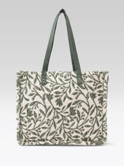 PRIMROSE Tapestry Tote Bag, Green Floral
