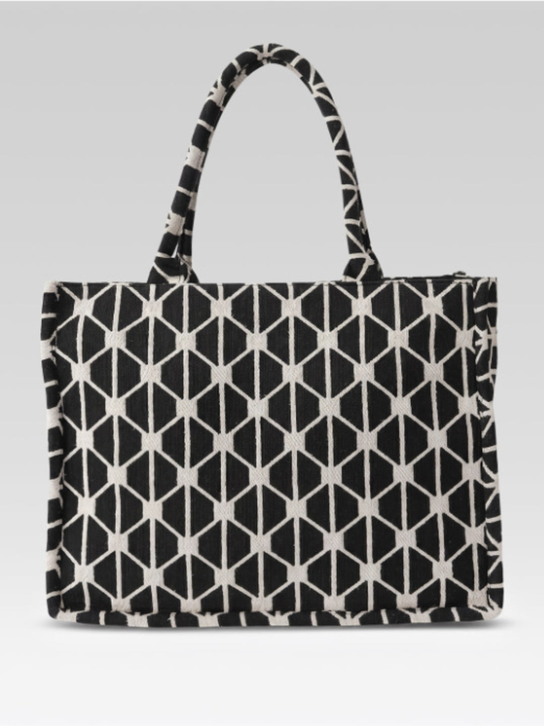 PRIMROSE Black and White Geometric Print