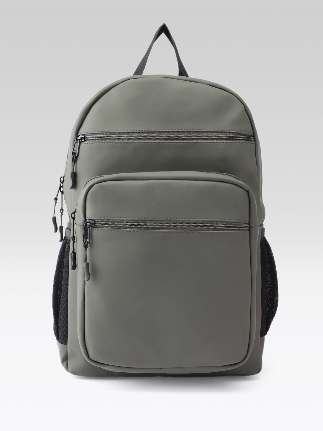 PRIMROSE Backpack with Multiple Pockets, Olive Green, Water-Resistant Material, Side Mesh Pockets