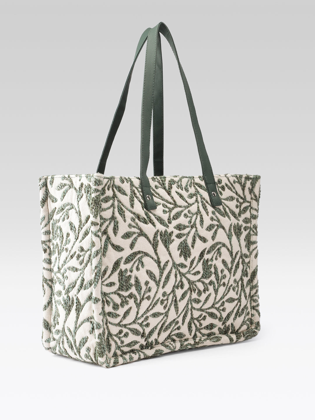 PRIMROSE Tapestry Tote Bag, Green Floral