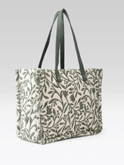 PRIMROSE Tapestry Tote Bag, Green Floral
