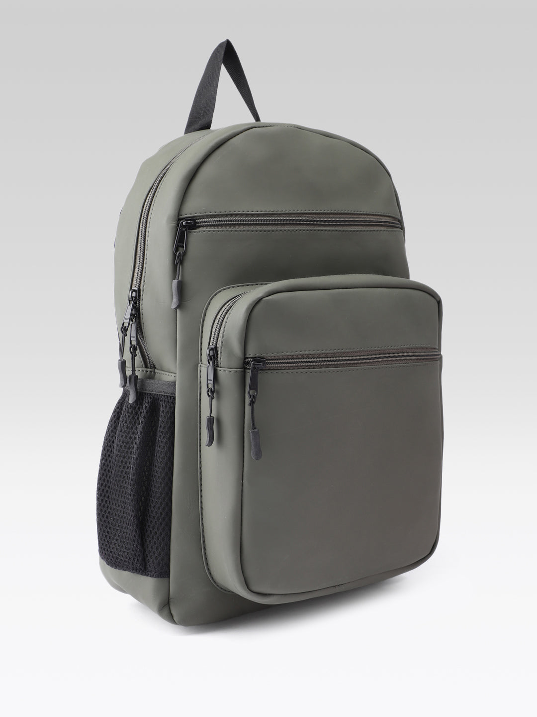 PRIMROSE Backpack with Multiple Pockets, Olive Green, Water-Resistant Material, Side Mesh Pockets