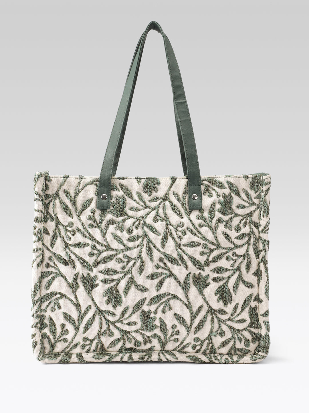 PRIMROSE Tapestry Tote Bag, Green Floral