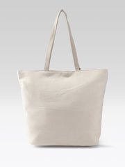 PRIMROSE Canvas Tote Bag with Gold Floral Embroidery (Multi)