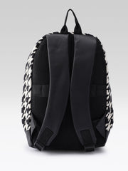 PRIMROSE Houndstooth Backpack, Black and White Pattern