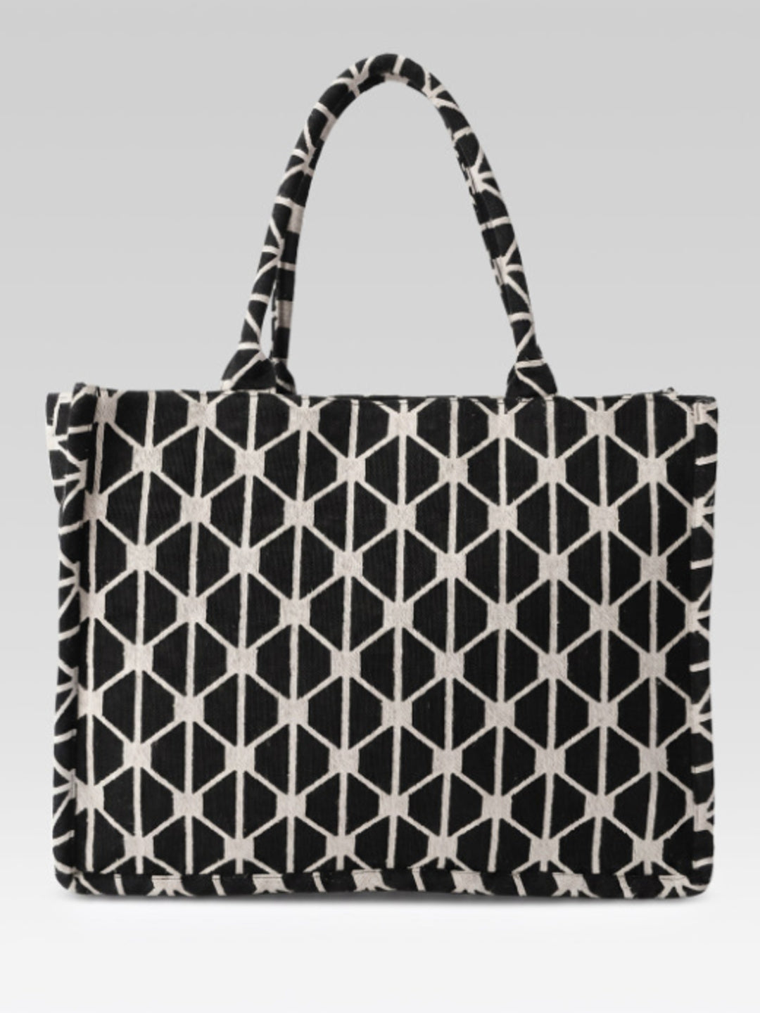 PRIMROSE Black and White Geometric Print
