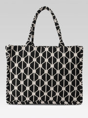 PRIMROSE Black and White Geometric Print