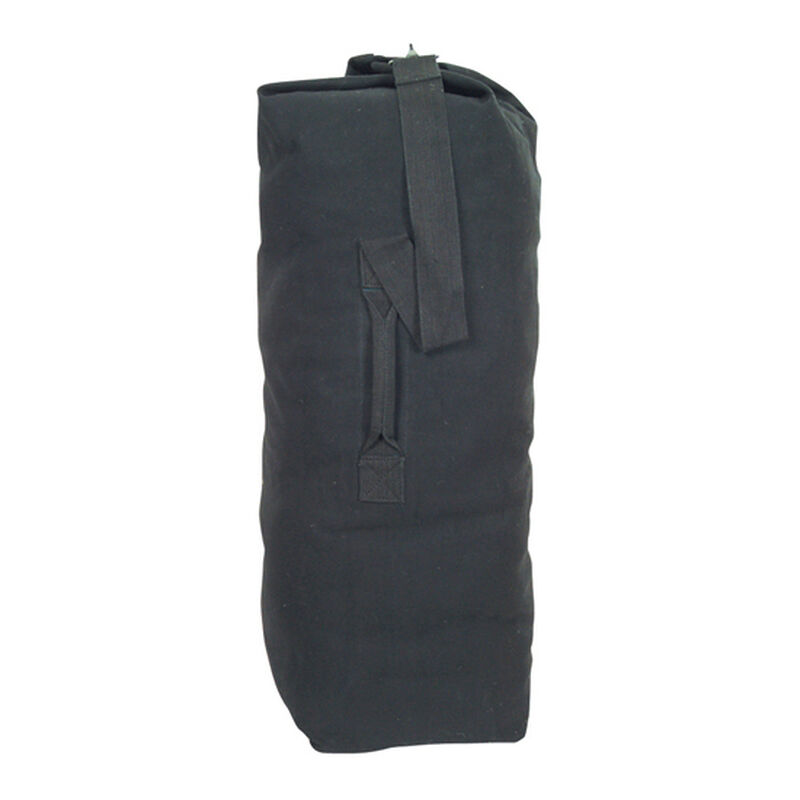 Top Load Duffel Bag 22 OZ Cotton Canvas, Black