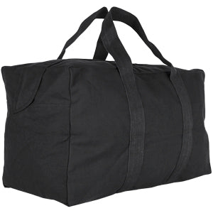 Parachute Cargo Bag 22 OZ Cotton Canvas, Black