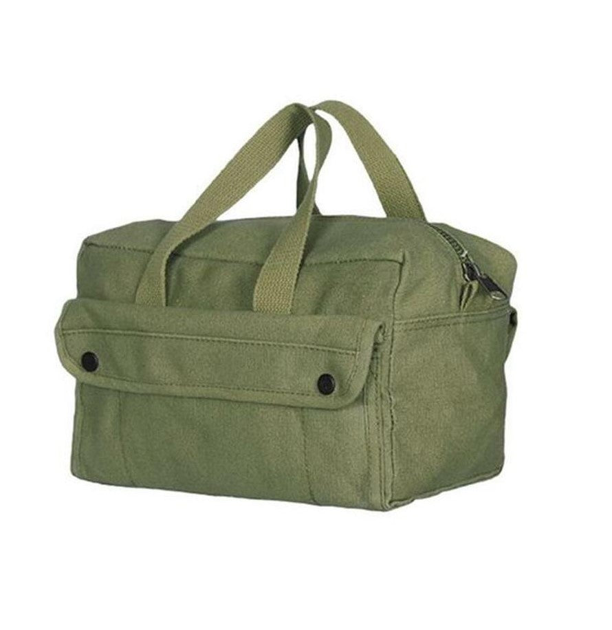 Mechanic's Tool Bag22 OZ with Brass Zipper, Olive Drab