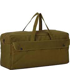 Jumbo Mechanic's Tool Bag 22 OZ with Brass Zipper, Olive Drab