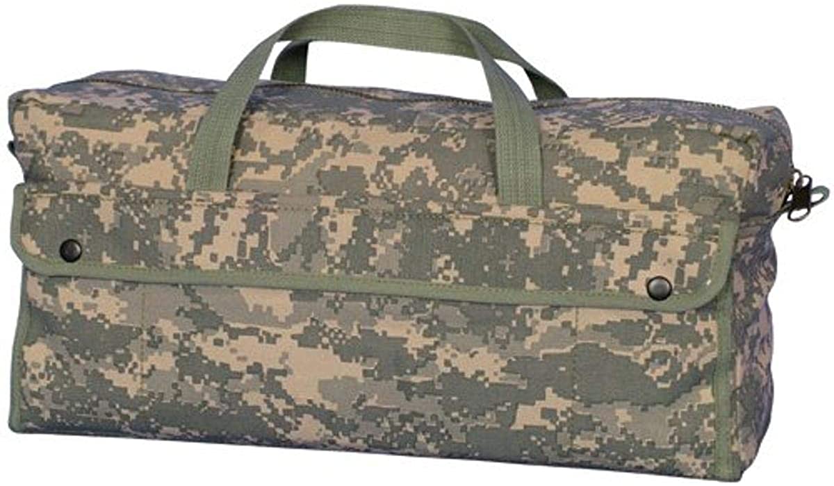 Jumbo Mechanic's Tool Bag 22 OZ with Brass Zipper,  Digital Woodland