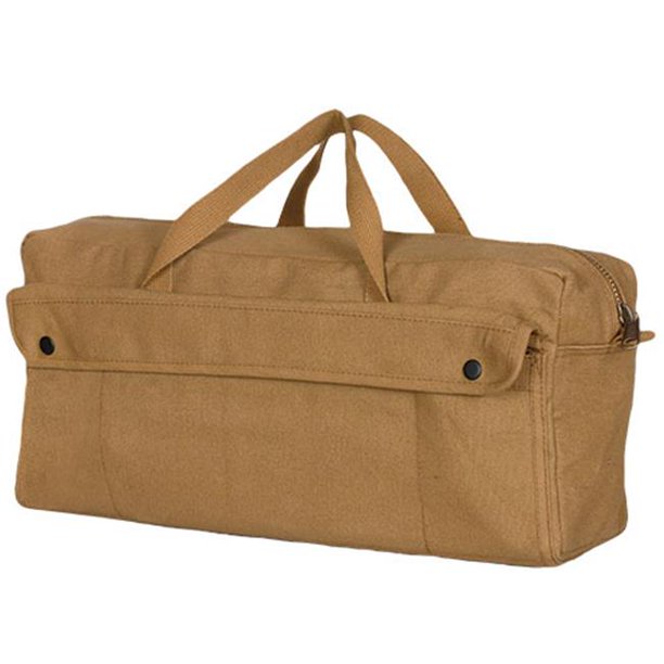 Jumbo Mechanic's Tool Bag 22 OZ with Brass Zipper, Coyote Brown
