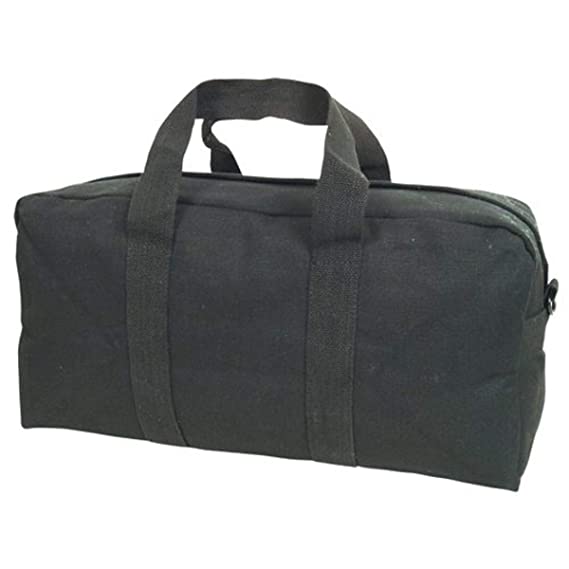 Heavy Duty Cotton Canvas Tanker's Tool Bag 22 OZ, Black