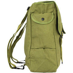 Cotton Canvas Jambo Musette Bag 22 OZ Backpack, Olive Drab
